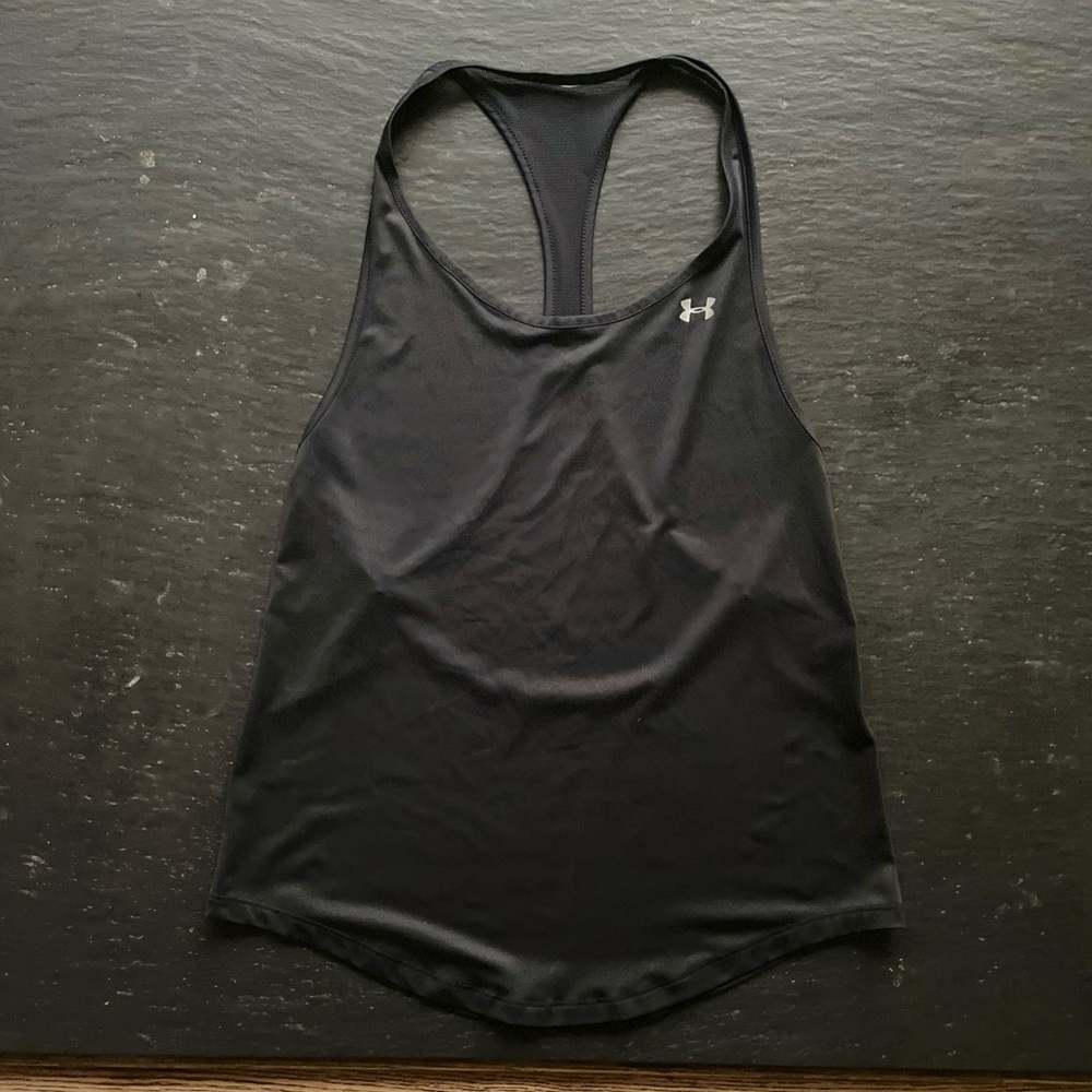 [Under Armour] Black Mesh Racer back workout Tank Top